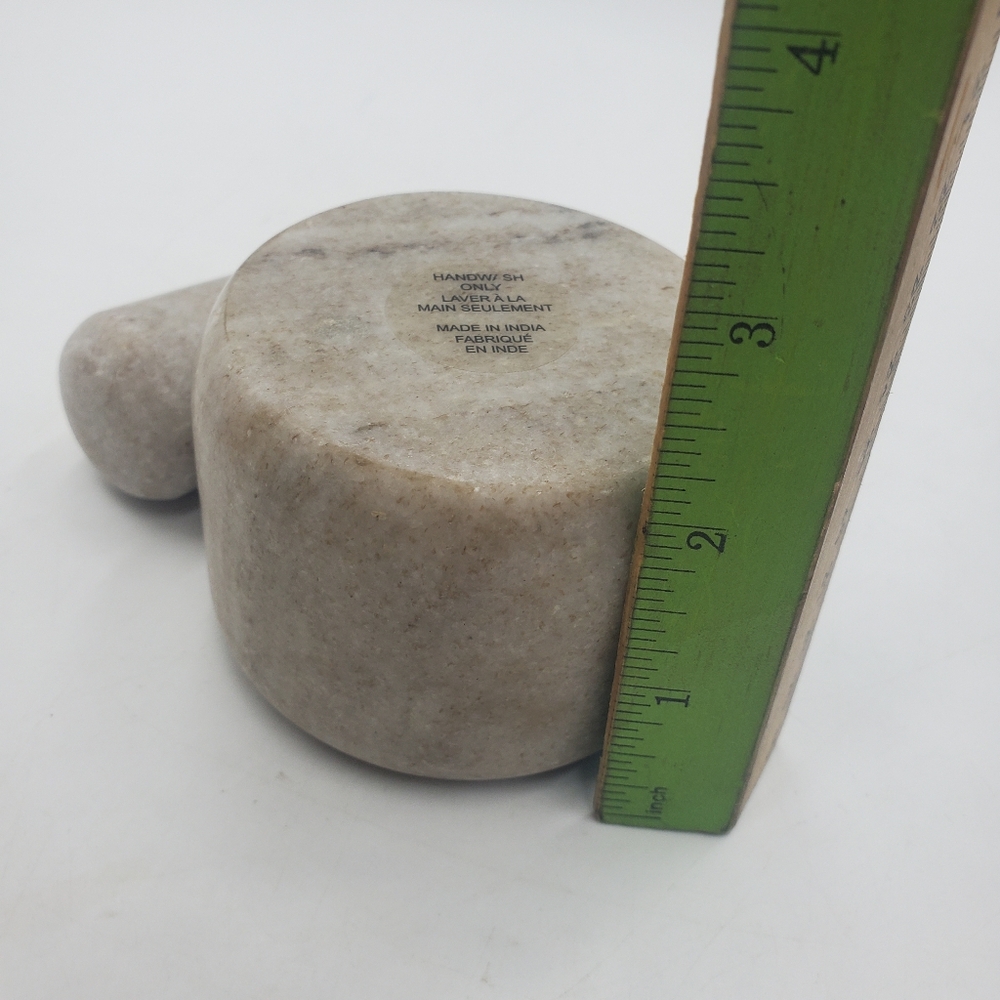 Mortar and Pestle, Stone/Marble, Small Design, Medicinal or Food Made In India - Picture 5 of 6